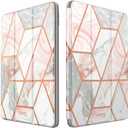 i-Blason Cosmo Case for iPad Air 5th Generation/4th Generation 10.9 (2022/2020), Full-Body Trifold with Built-in Screen Protector Protective Smart Cover with Auto Sleep/Wake & Pencil Holder (Marble)