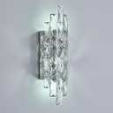 Modern Chrome Crystal Wall Sconce Light Fixtures, Wall Mount Lamps for Bedroom Living Room Bathroom Vanity Mirror
