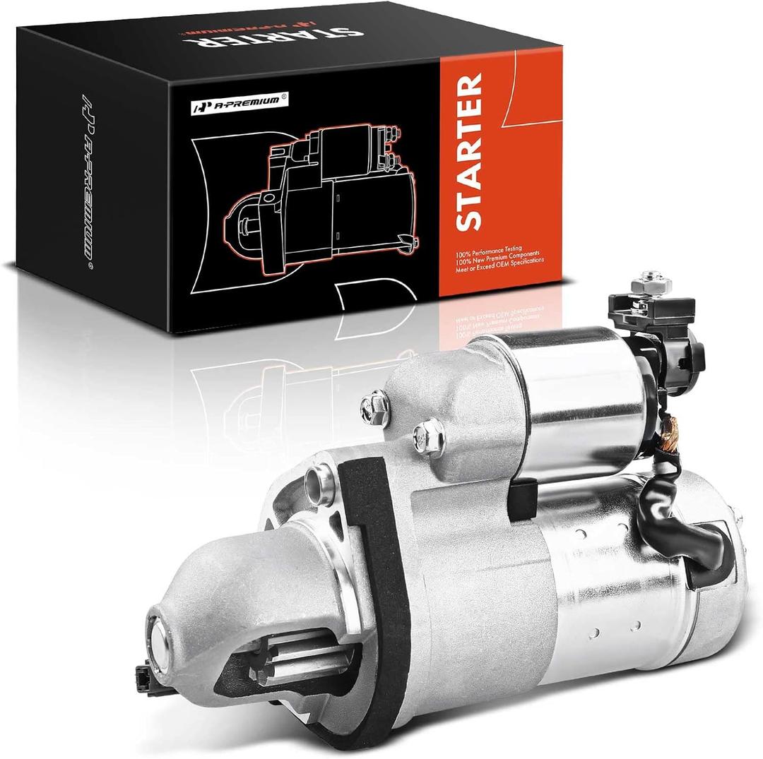 A-Premium Starter Motor Compatible with Infiniti EX35 2008-2012, FX35 2009-2012, G35 2007-2008, M35 2009-2010, V6 3.5L, 12V 1.4KW 12 Teeth CW, Replace# 23300-JK20A, S114-927
