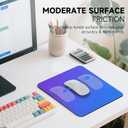 2 x Premium Mouse Pad with Stitched Edges  10.2 x 8.3 in | Smooth, Washable Mat with Non-Slip Base | Personalized Cute MousePads for Laptop, Computer, Office, Home (Blue-Purple Gradient)