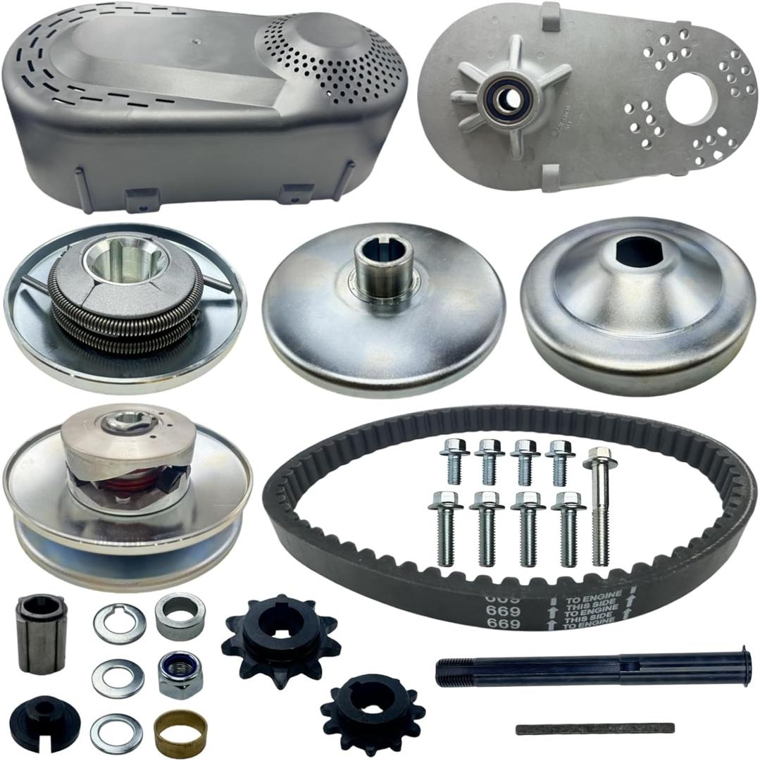 212CC Torque Converter CVT 3/4" Go Kart Clutch COMET TAV2 30-75 218353A Manco 12T #35 and 10T #40 41 420 Chain Driver Pulley Replacement Set - 30 Series