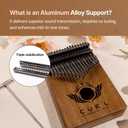 Kalimba Thumb Piano Finger Instrument 17 Keys Made in Korea Patented No Tuning Premium K-kalimba Musical Gift for Beginners Adults Kids