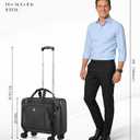 star cloud Rigid Frame Rolling Laptop Bag on Wheels, Rolling Briefcase with USB & Type-C Charging Port,Water Resistant Rolling Computer Bag for 17.3 Inch Laptop, Work Travel and Business
