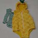 No brand Baby Halloween Costumes Toddler Infant Boy Girl Avocado Pineapple Outfits Hooded Romper Jumpsuit Legging 18-24month