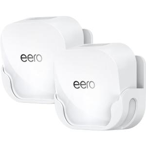 XLTTYWL eero 7 Wall Mount Kit, erro 7 Mount Bracket Optimize Space&Cable Management Accessories eero WiFi 7 Compatible with eeros 7 Extender Dual-Band Mesh Wi-Fi 7 Router (White, 2 Pack)