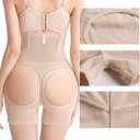 Women Butt Lifter Body Shaper Adjustable Hip Enhancer Panties Tummy Control Underwear Boy Shorts (XXL)