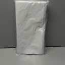 Pureegg Plastic Table Cloth Disposable 12 Pack, 54 x 108 Inch Table Cloths, Party, Picnic, Wedding, Decorative Tablecloths, Rectangle, White Plastic Cover, Leakproof & Sturdy, White