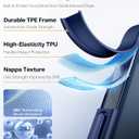 TORRAS for iPhone 17 Pro Case, Beyond Military-Grade Protection, Camera Control Button, DIY Buttons, Translucent Matte Slim Thin Shockproof Hard Back Anti-Scratch case for iPhone 17 Pro, Deep Blue