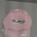 Mouse Pad with Wrist Rest, Ergonomic Mouse Pads for Desk, Office Non-Slip Mousepad with Gel Wrist Support(Light Pink, 10.6''L x 9''W)