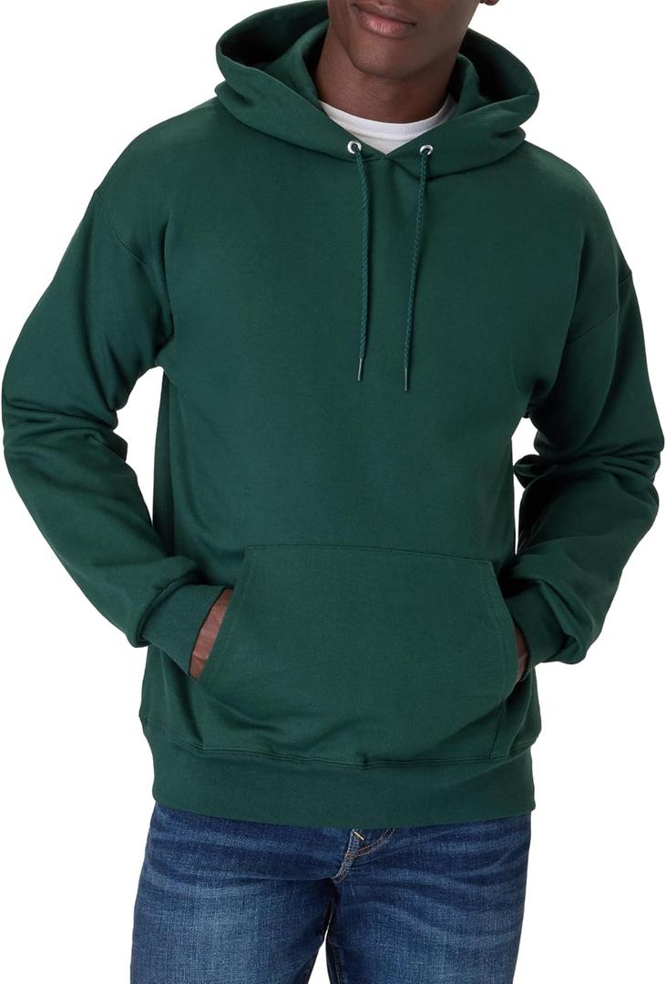 Hanes Men's Ultimate Sweatshirt, Heavyweight Fleece Hoodie, Cotton Sweatshirt for Men (Large)