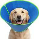 Soft Dog Cone Collar to Stop Licking After Surgery, Mesh Breathable Pet Recovery Collar for Large Medium Dogs, Elizabethan Cone Alternative(L)