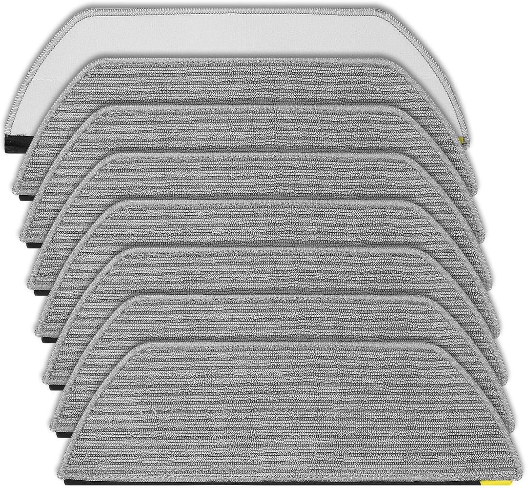 Replacement Mop Pads Compatible with Shark RV2820YE RV2820ZE AV2820S AV2820AE AV2800ZE RV2800AE RV2800S Never Touch System Pro Robot Vacuum Cleaner Microfiber Reusable Replacement Mop Pads, 8 PACK