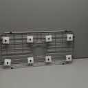 HW Kitchen 12" x 10" Stainless Steel Sink Rack - Farm Sink Protector, Mat, Drying Rack