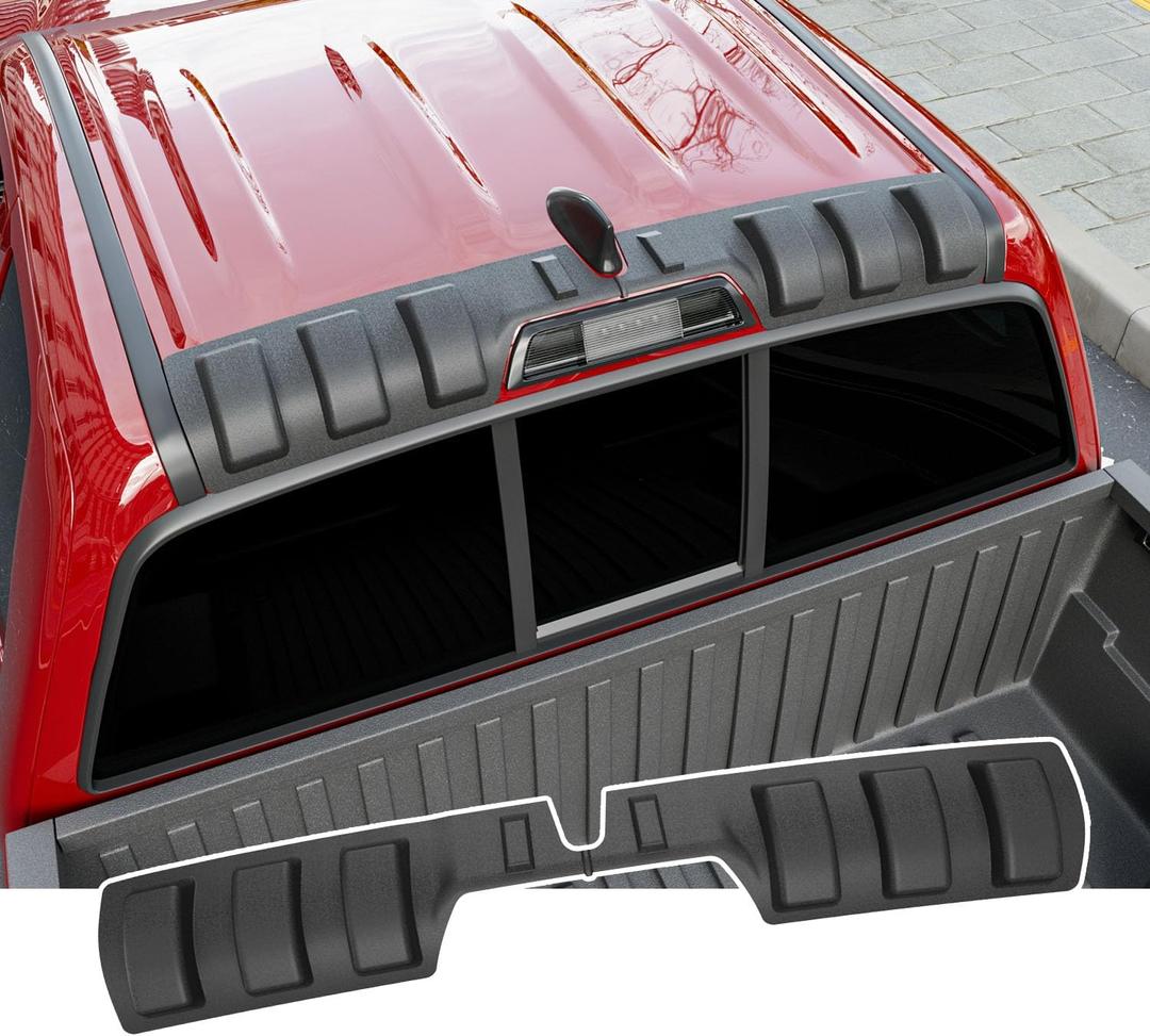 Powoq Truck Cab Roof Protector Compatible with 2016-2023 Toyota Tacoma Rear Roof Protector Upgraded TPE Replacement for 2016-2023 Toyota Tacoma Accessories