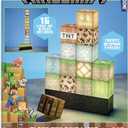 Paladone Minecraft Building Block Night Light – Officially Licensed LED Lamp for Boys’ Bedrooms, Gaming Decor & Gifts – Fun Minecraft Room Accessory