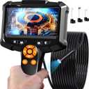 Endoscope Camera with Light, 1080P HD Borescope with 8 Adjustable Lights, 4.3" Endoscope with 16.4ft Semi-Rigid Snake Camera, IP67 Waterproof Borescopes-Father's Day Gift&Cool Gadgets for Men