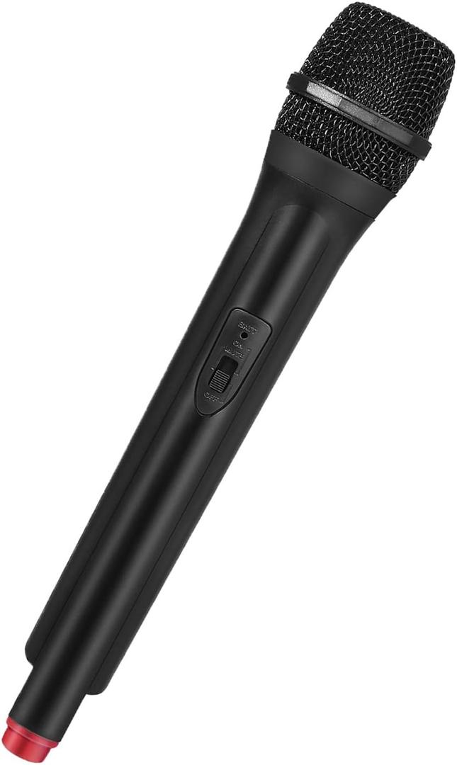 Fake Microphone Plastic Realistic Microphone Simulate Speech Practice Prop for Karaoke Fun Stage or Costume Prop Birthday Party Accessory(Random Color on The Bottom)