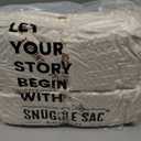 Snuggle Sac Buttery Ivory Throw Blanket for Couch, Reversible Super Soft Knitted Blankets, Warm Cozy Knit Fuzzy Plush Lightweight Throws Dupes for Sofa, Bed, Picnic, Ivory, 50 x 60 inches