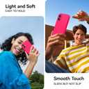 AOTESIER Magnetic for iPhone 16 Case, [Compatible with MagSafe][Camera Protection], Food Grade Silicone Phone Case with [2 Screen Protectors], Anti-Scratch Protective Lining, 6.1inch, Hot Pink