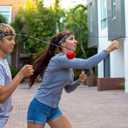 TEKXYZ Reflex Ball with Counter App & Online Community, 2 Difficulty Levels Boxing Ball with Headband, Perfect for Reaction, Agility, Punching Speed, Fight Skill & Hand Eye Coordination Training (Black/Red)