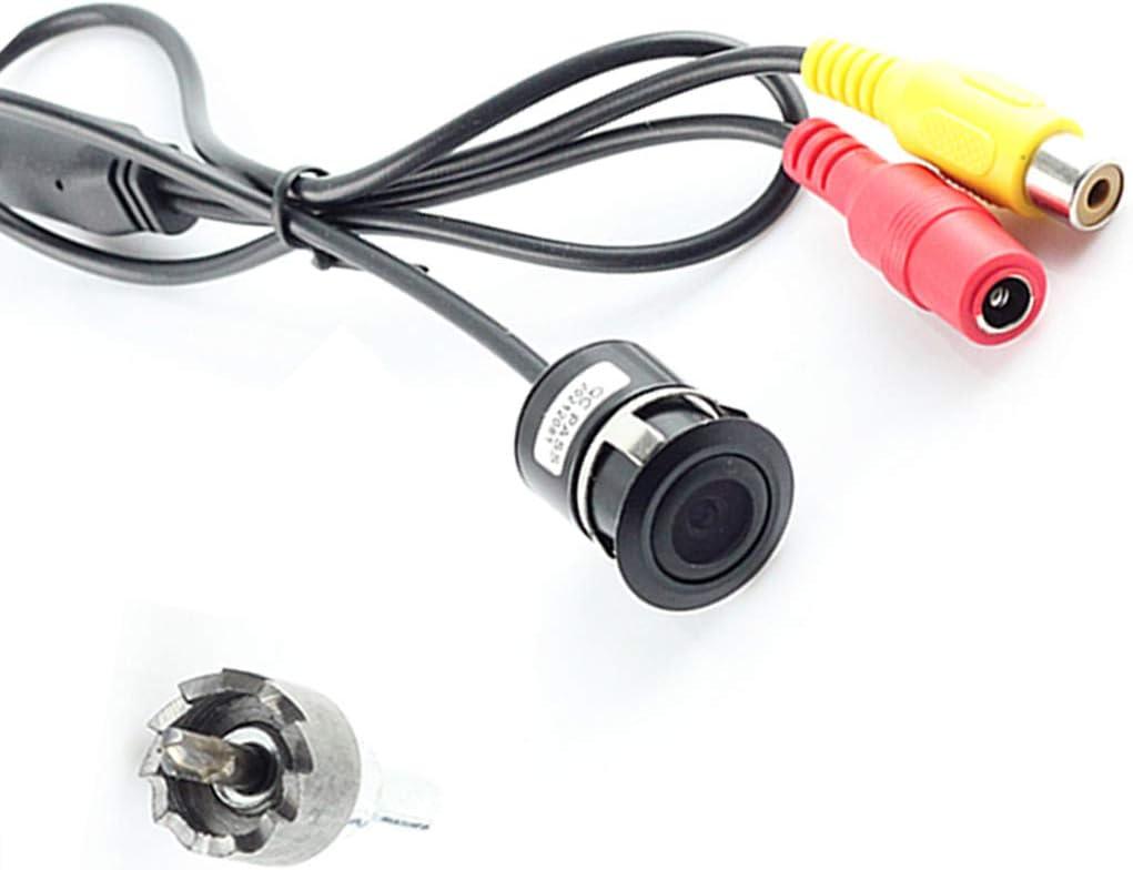 Front View Camera, EKYLIN Car Auto Front View Camera Forward Cam Screw Bumper Mount Universal Fit Non-Mirror Image w/o Parking Assistance Grid Lines