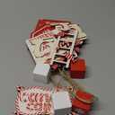 Mifoci 14 Pcs Christmas Tiered Tray Decor Rustic Christmas Decorations Snowman Santa Candy Wood Sign Xmas Table Tiered Tray Winter Farmhouse Rustic Table Decor for New Year Home Shelf Tabletop