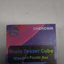 Fidget Puzzle Cube for Kids and Adults - 6-Sided Wooden Puzzle Game Fidget Toy for Anxiety Relief - Handheld Maze Cube for Travel - 3D Brain Teaser Magic Cube Fidget for Christmas Stocking Stuffers