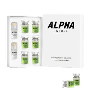 Alpha Infuse Hair Regrowth System | Advanced Hair Growth Treatment | Ginseng, Eclipta Prostrata, Peppermint Oil, Ginger Root | Strengthens Hair Roots, Gentle Painless | For Men & Women (1Box)