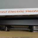 Outdoor Electric Patio Heater, 34-inch 1500W Infrared Tower Heater with Instant Heating, Tip-Over & Overheat Protection, IPX5 Waterproof Space Heater for Patio Garage Workshop Indoor & Outdoor Use