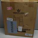 Medical king Walkers for Seniors Aluminum Lightweight Walker with Wheels, Adjustable Width and Height, Folding Walker for Elderly, Handicapped, Disabled 2 Wheels in Front