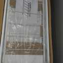 Himix 6 Tier Foldable Storage Shelves, Expandable Folding Bookshelf with Wheels, Changeable into 2 Shelf Units, Collapsible Adjustable Storage Rack Metal Shelves for Garage Kitchen, Basement, White