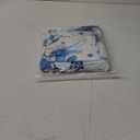 AILONEN Kids Soccer Twin Size Fitted Sheet Set, Football Bed Sheet, Blue Graffiti Soccer Bedding Set for Boys Adults, 1 Fitted Sheet with 2 Pillowcases, 3 Piece