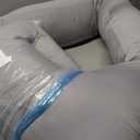 Sasttie Pregnancy Pillows for Sleeping, U Shaped Cooling Full Body Pillow with Removable Cover, Pregnant Women Must Haves, Maternity Essential, Light Grey (57 Inch)