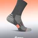 Amutost Crew Socks for Women,Athletic Hiking Running Compression Socks with Cushioned Support 3-6 Pairs (L)