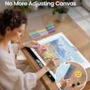 ARTDOT A2 LED Light Pad for Diamond Painting USB Powered Light Board Kit, Adjustable Brightness with 12 Angles Stand and Clips