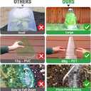 【10 Pieces】 Garden Cloches for Plants, Large Plant Covers Plant Protectors Transparent Bell Jar Cloches to Protect Plants from Birds, Slugs, Frost, Freeze Weather, 10.6" D x 9.5" H, Transparent