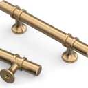 Asidrama 10 Pack 3 Inch(76mm) Champagne Bronze Kitchen Cabinet Handles, Cabinet Pulls Kitchen Cabinet Hardware Cupboard Handles Drawer Pulls