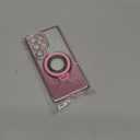 for Samsung Galaxy S25 Ultra Magnetic Kickstand Glitter Case, [Compatible with Magsafe] Cute Bling Sparkly Diamond Rhinestones with Camera Protector Women Girls Case for Galaxy S25 Ultra,Pink