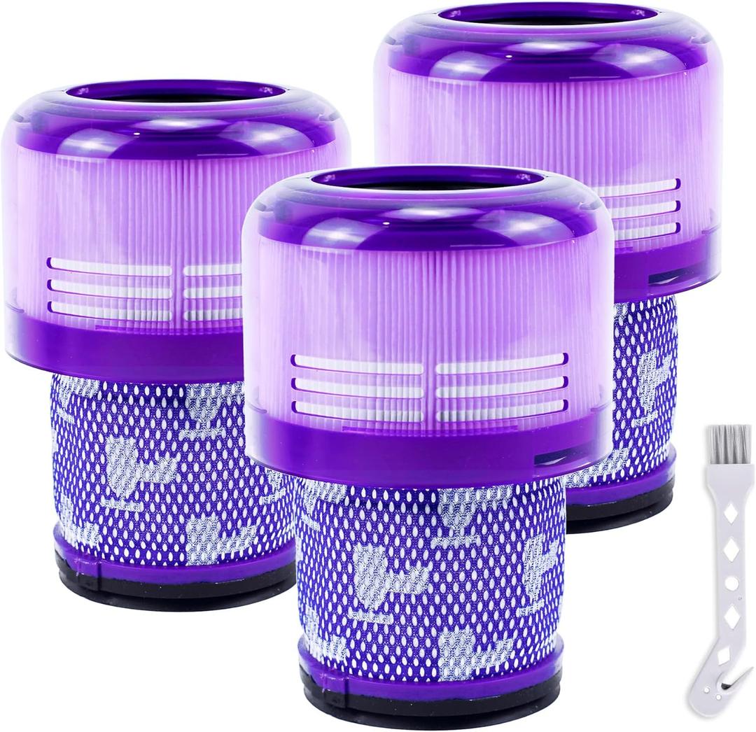 3 Pack V11 Vacuum Filters Replacement Fit for V11 Animal Torque Drive Complete V15 Detect Cordless Vacuum Cleaner, Compare to Part 970013-02