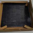 XUANINY Peel and Stick Tile Backsplash Self- Adhesive Wall Tiles Aluminum Mosaic Sticker for Kitchen (11.33"x11.92" Per Sheet, Pack of 5 pcs) (Black Brushed 5)