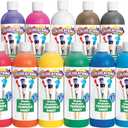 Colorations - SWT16 Simply Washable Tempera Paints, 16 fl oz, Set of 5 Colors, Non Toxic, Vibrant, Bold, Kids Paint, Craft, Hobby, Arts & Crafts, Fun, Art Supplies