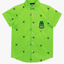 Minecraft Boys' Creeper Button Down Shirt 12-13years