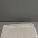 Geometric Jacquard Plush Warm Sofa Couch Cover, Soft Funny Fuzzy Couch Covers, Non Slip Sectional Sofa Slipcover, Cozy Washable Furniture Protector for Kids, Pets (Beige White, 36"x 83")