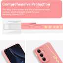 MOWIME for Samsung Galaxy S25 Plus Case, Back Cute Plating Love Letter Pattern with Anti-Fall Lens Cameras Protection Soft TPU Shockproof Phone Cases for Women Girls-Pink