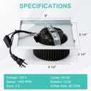 S97015162 Bathroom Fan Motor Assembly for Broan NuTone 676-D 678-G/2678F-A 684-D 684NT-A/2684F-A 763N 683-C 679-E HD80NT 754SNNT-B 741SNNT Bathroom Exhaust Fan Replacement Parts