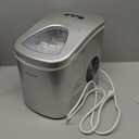 Frigidaire Countertop Portable, 26 lb per Day Bullet Ice Maker Machine (Black Stainless Steel)