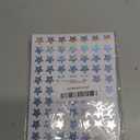 2100 Pcs Star Stickers, Glitter Star Stickers for Reward Chart 30 Sheets Reward Sticker, Holographic Rainbow Sticker Teachers for Calendar Students Classroom Office (Silver)