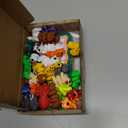 50 pcs Animal Figurines, 3D Printed Animal Figurines Set, Articulated, Party Favors, Pocket Fidget Toys Bulk, Goodie Bag Stuffers, Easter Basket Stuffers, for Boys Girls Toddlers, Classroom rewards