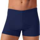 Beroy Men's Square Leg Swim Briefs Athletic Swimming Jammers Swimsuit Shorts Durable Racing Training Swimwear Trunks, Medium