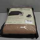 XINEAGE Waterproof Loveseat Sofa Cover for Dogs, 2 Seater Couch Cover with Elastic Straps & Pockets, Triple Non-Slip Protection,Washable Furniture Protector for Kids (49" Loveseat, Light Coffee)